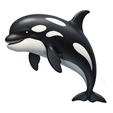 Orca without the eyes sticker