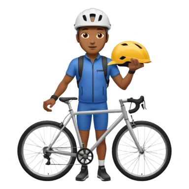 Urban Bike Courier black man  sticker