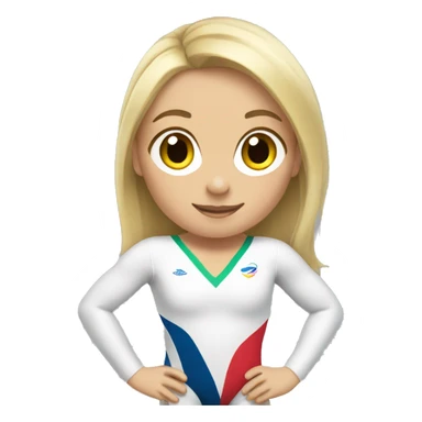 summer olympics girl gymnastics sticker