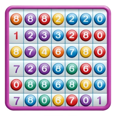 Cartela de bingo sticker