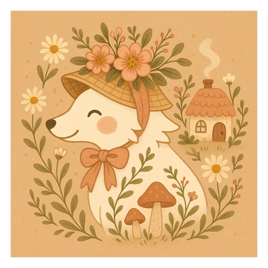 Give the Overwolf logo a cute cottagecore makeover sticker