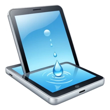 E reader in acqua  sticker