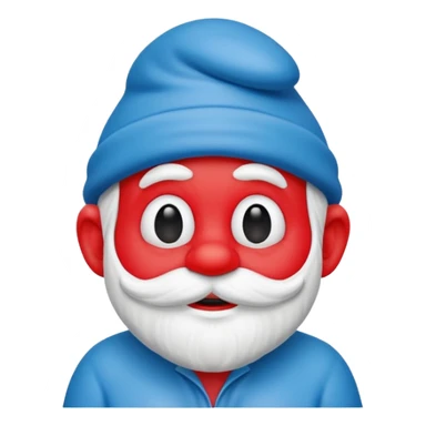 papa smurf  sticker
