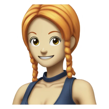 nami from one piece sticker
