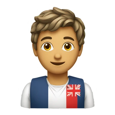 Jeune algérien avec un drapeau sticker