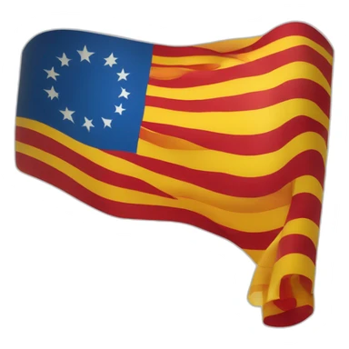 Bandera catalana, format rectangular en format de emblema digital icona horitzontal sticker