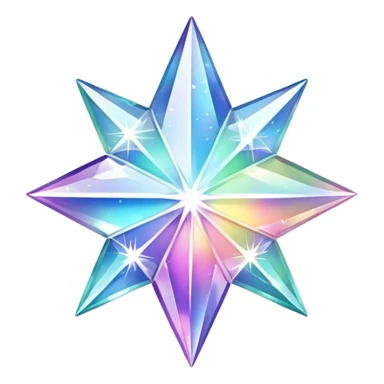 Sparkle star Dimond shape  sticker