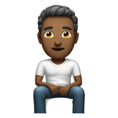 The man sitting on the sofa sticker