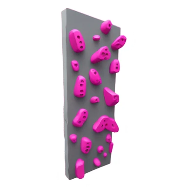 Pink rock climbing walll sticker