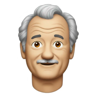 Bill murray black hair sticker