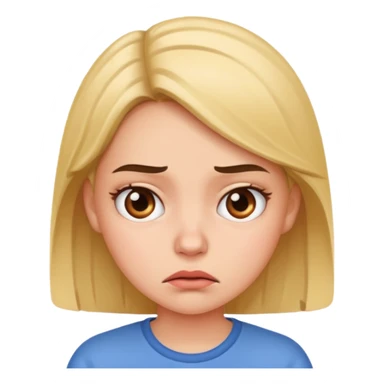 Annoyed girl sticker