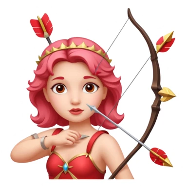 Cupid queen sticker