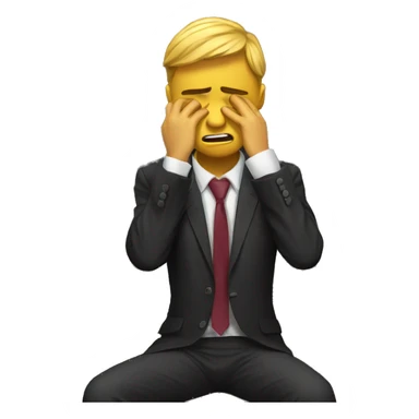 Law student suffering and crying while studying sticker