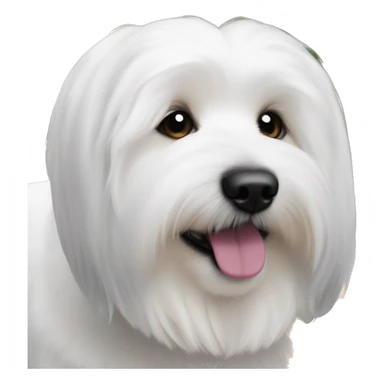 Coton de tulear avec oreille grises sticker