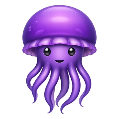 Make a purple jellyfish small sticker
