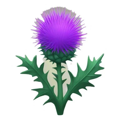 Emoji thistle sticker