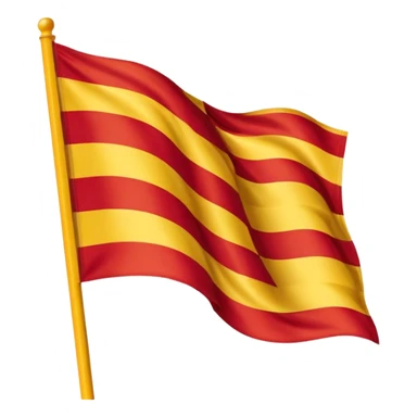 Uma bandeira da região da Catalunha de barcelona sticker