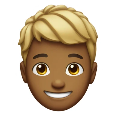 smiling boy with hairband portrait sticker