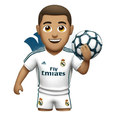 Real Madrid logo with ronaldo  sticker