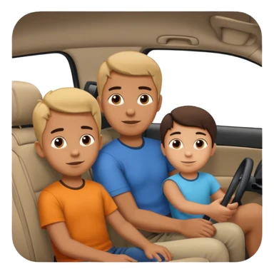 A Kid In A Car Interior In The  Seat With Your Dad sticker