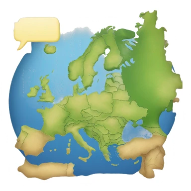 Map of europe emoji sticker