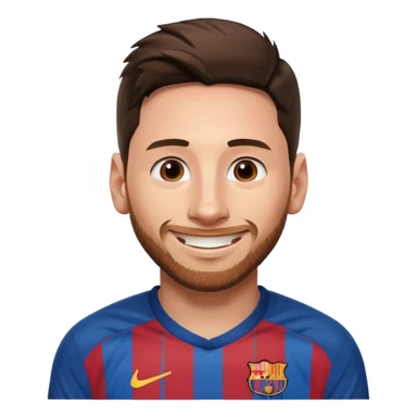Messi face  sticker