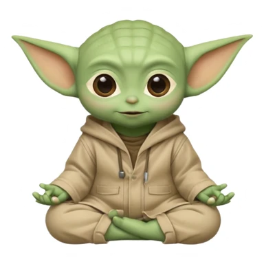 Baby Yoda sitting cross-legged with numbers and mathematical formulas coming out of his mind sticker