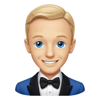 Fred Astaire with blue eyes sticker