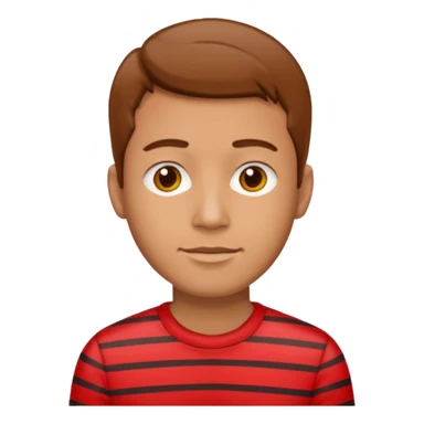 Men with red Striped Shirt sticker