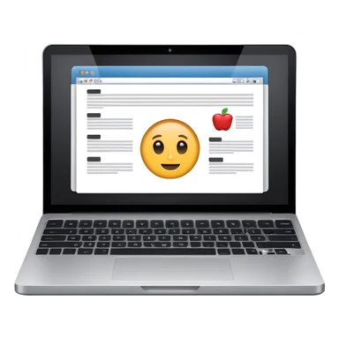 Research paper being typed on a laptop  (laptop only)  sticker