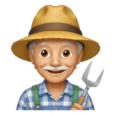 grandfather gardener sticker