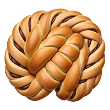 sweet romanian bread with cacao lines inside sticker
