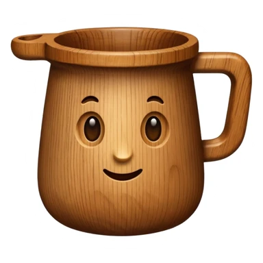 wood cup sticker