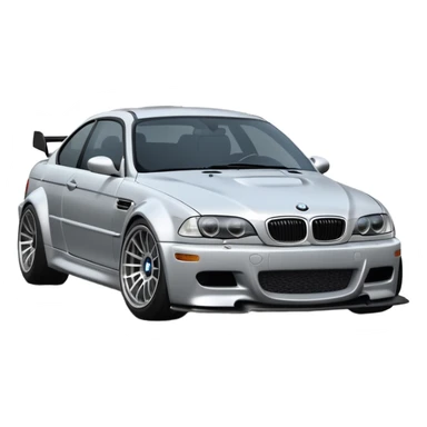As the BMW M3 E46 drifts around a corner, a slight wisp of smoke should rise from its rear, and its wheels should appear at a certain angle to the turn. Merge the car with the road so it doesn't disappear sticker
