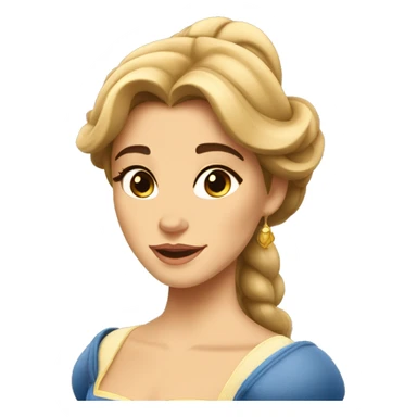 beauty and the beast belle sticker
