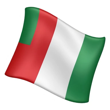 Italy flag with a slight 3D effect sticker