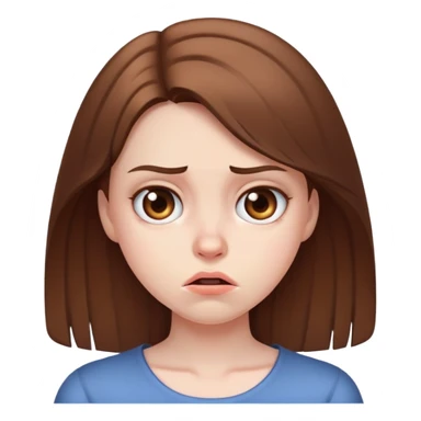 girl with disgusted face expression sticker