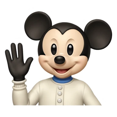 Mickey máuser saludando con la mano  sticker