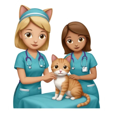 Cat hospital nurses sticker