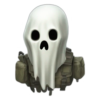 Ghost-callofduty sticker