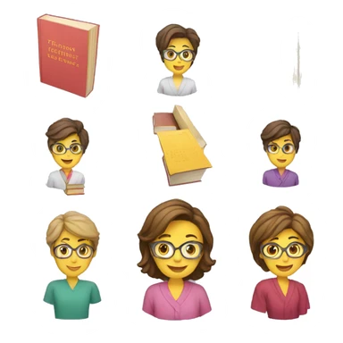 teachers' seminar with books sticker