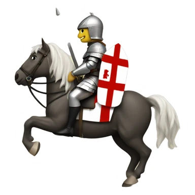 St George on horse sticker