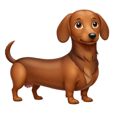 Wiener dog sticker