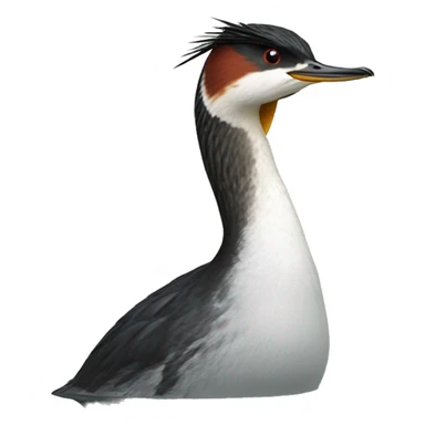 Red-necked grebe sticker