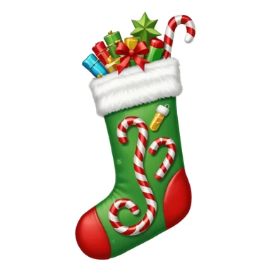 masculine christmas stocking sticker