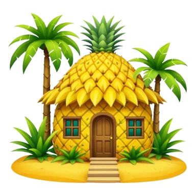 Generate pineapple house sticker