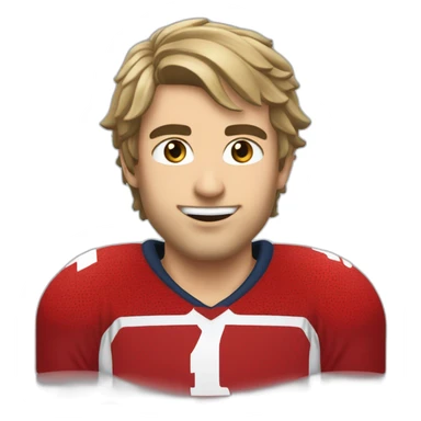 Éric Girard qui joue au hockey sticker