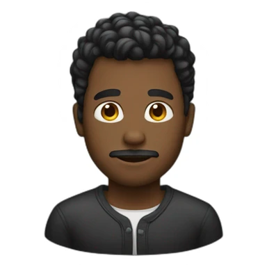 hombre negro sticker