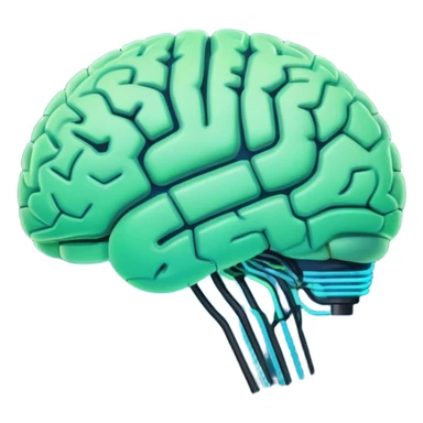 I need an emoji for Slack that ilustrates Artificial Intelligence (AI) si I can flag/tag pull requests and messages that are generated with AI for colleagues to know that they need to pay attention !

Make it animated and as large as possible  sticker