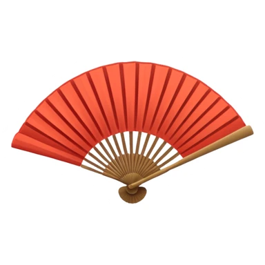folding fan sticker